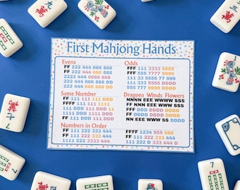 Primeras manos de Mahjong • Carta de Mahjong para niños