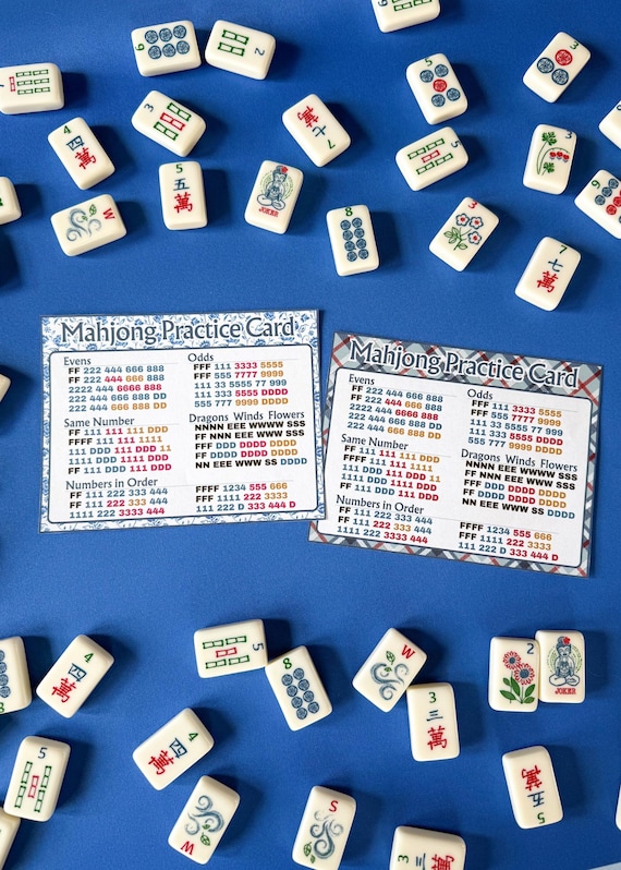 Beginner Mahjong Practice Card • Two Styles Included