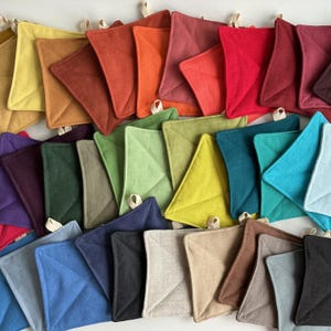 Salvamanteles de lino, agarradera acolchada, decoración rústica de cocina estilo granja, regalo ecológico para inauguración de casa.