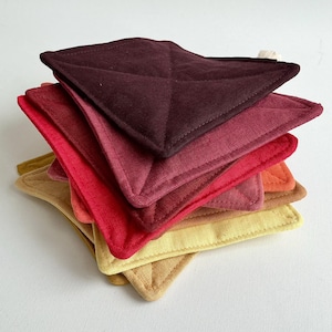 Agarradera de cocina de lino, salvamanteles multicolor, regalo para cocina de estilo rústico