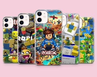 Funda para teléfono Roblox para gamers para iPhone 17, 16 Pro, 15, 14, 13, Samsung S26, S25, S24, S23, A16, A56, A55, Pixel 10 Pro rosa