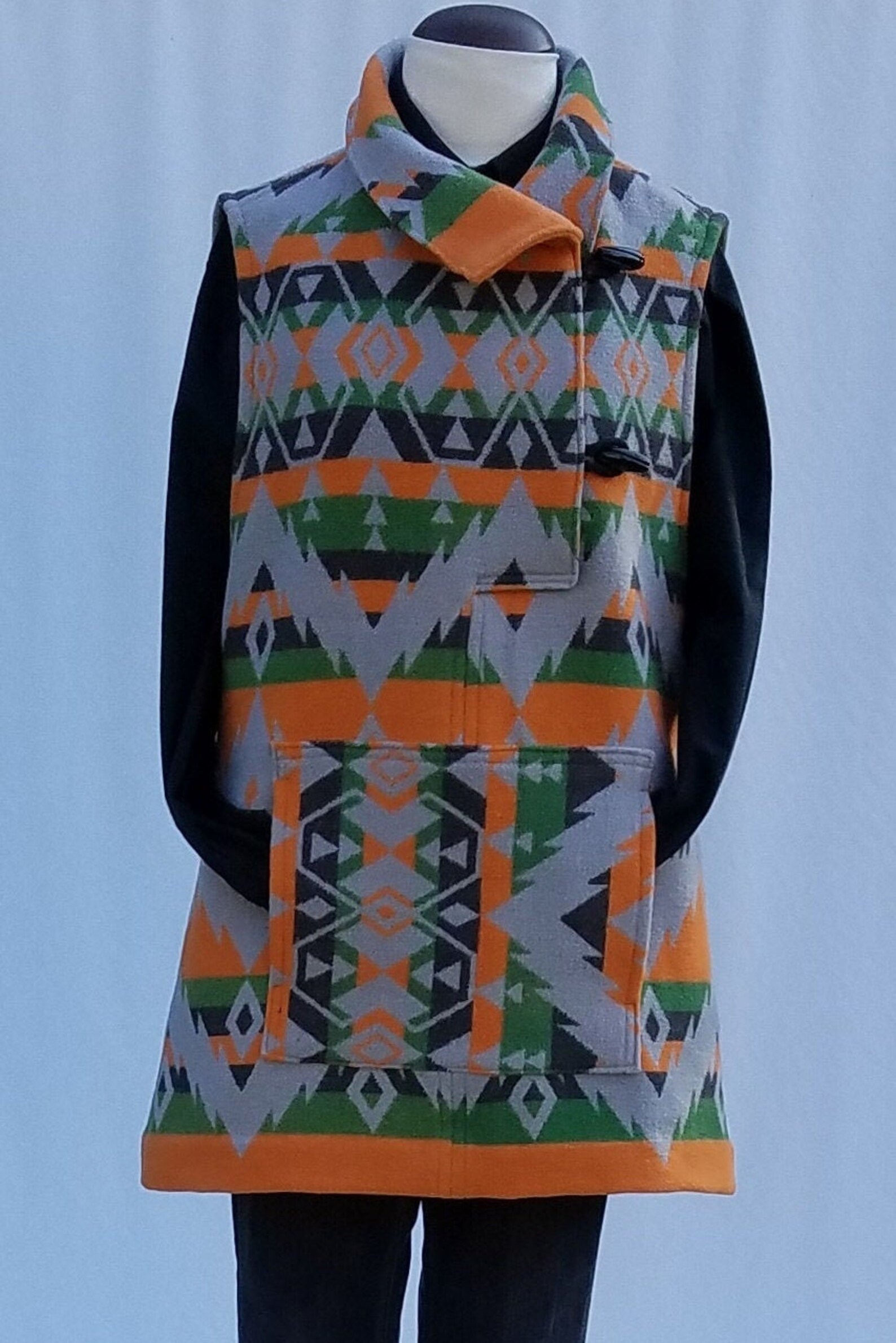 Jacket Vest the Ayita Women's Jacket Vest Pullover Navajo Etsy