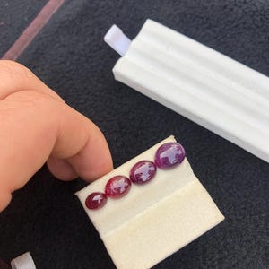 21.55 Ct Natural Ruby Cabochon Lot – 2 Kashmir & 2 Afghanistan Origin Loose Gemstones