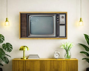 Altes Fernsehbild | Vintage-TV-Kunst für Samsung-Rahmen: Retro-Fernsehbild | Vintage-TV-Kunst
