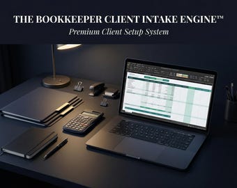Paquete de información para clientes de contabilidad / Sistema de incorporación de clientes en Excel y Google Sheets (descarga digital)