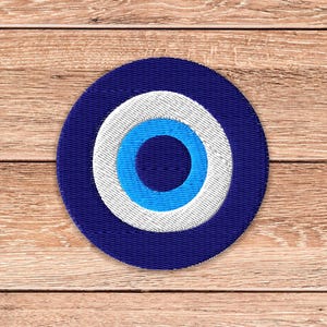 Parche bordado del Ojo Maligno, aplique termoadhesivo azul de protección Nazar, chaqueta bohemia, mochila, accesorio de ropa, regalo para adolescentes y adultos.