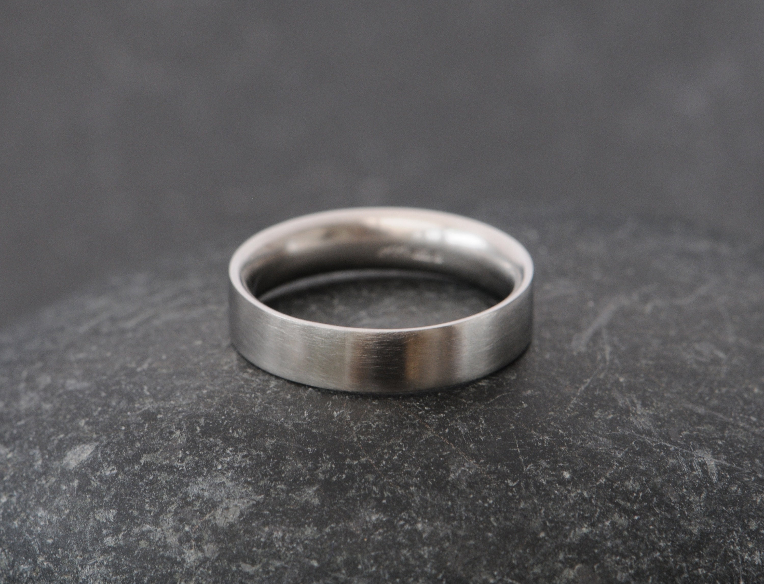 Mans Silver Wedding Band, Mens Silver Ring 5mm Wide - Etsy