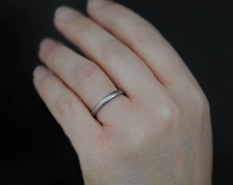 9K Gold Wedding Ring, Recycled Gold Ring, Wedding Band For Her