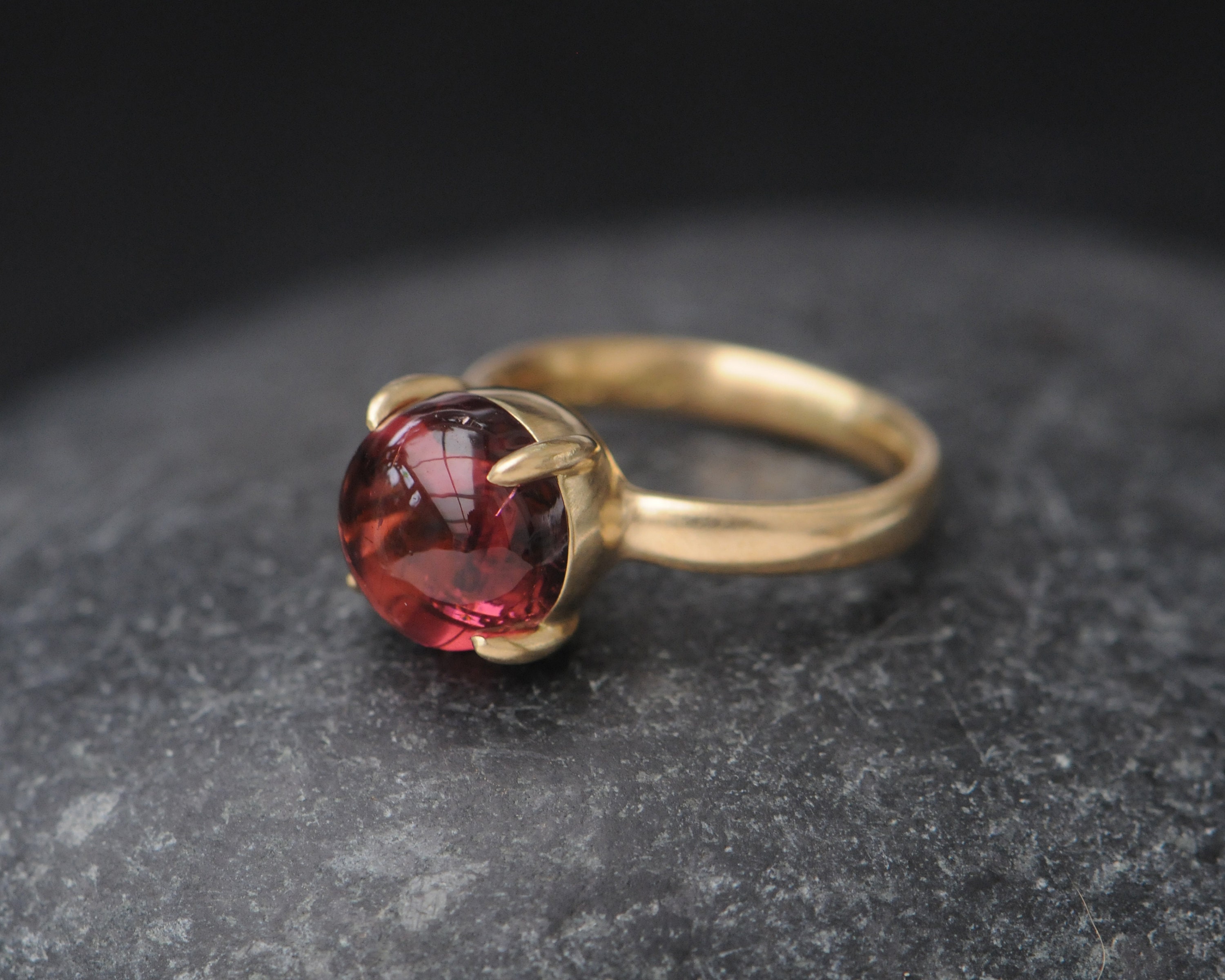 Pink Tourmaline Ring in 18K Gold Size 5.75 Ready to Ship Pink - Etsy UK