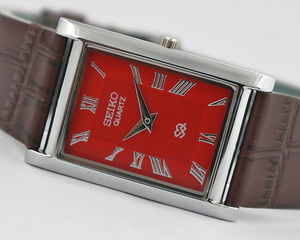 Red Tank Seiko - Etsy