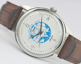 Vintage HMT Janata Men's Watch Hand Winding White Dial Refurbished Gift for him - bx148