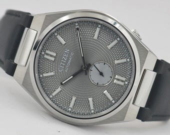 Citizen Tsuyosa 60 Small Second NK5010-01H Automatic Men's Watch - 40mm  Grey Dial - Sapphire Crystal - Steel - No Box Papers - Unused