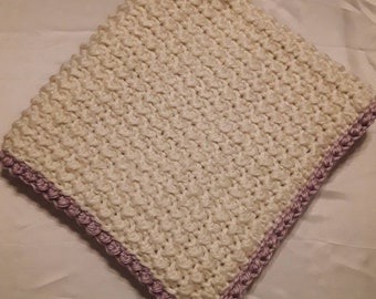 crochet baby blanket, baby afghan, baby gift, baby girl