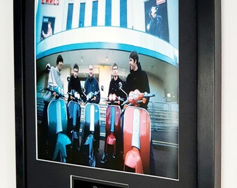 Inserto del programma originale incorniciato e montato degli Oasis - Be Here Now Tour 1999
