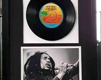 Bob Marley - Could You Be Loved - Vinile originale da 7 pollici, incorniciato e montato con lusso