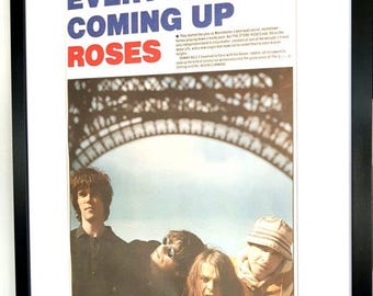 Poster originale dei Stone Roses del 1989, incorniciato e montato su supporto NME.