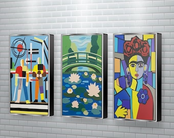 Set of 2  Art Curriculum For Kids 6+ 11+ Famous Artists Study 16 Lessons Art Styles For Kids  Modern Art  Printable Posters Theory Sketches