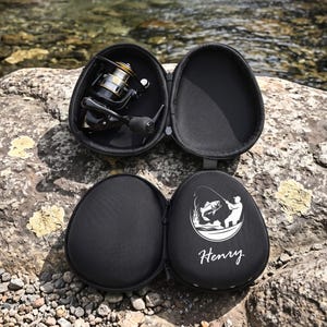 custom fishing reel case FISHPOND Honcho Feather Craft Fly Part of the redesign was to include a platform with holes for the knobs on the back plate to recess into Melton Tackle Custom Electric Reel