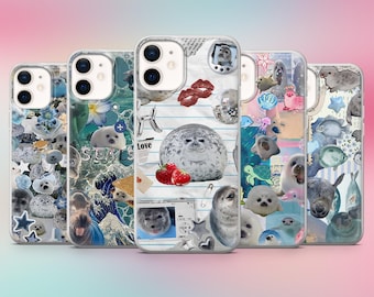 Seal Phone Case Sea Lion Ocean Cover for iPhone 17Pro, 16, 15, 14, 13 Samsung S26, S25Fe, S23, A57 Pixel 10A, 10ProXL, 9A, 8A