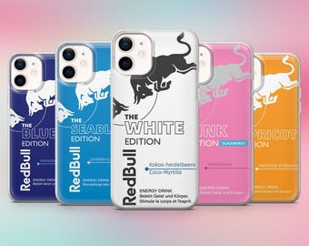 Red Bull Handyhülle Energy Drink Redbull Edition für iPhone 17e, 16, 15, 14, 13 Samsung S26, S25Fe, S23, A57 Pixel 10A, 10Pro, 9A, 8