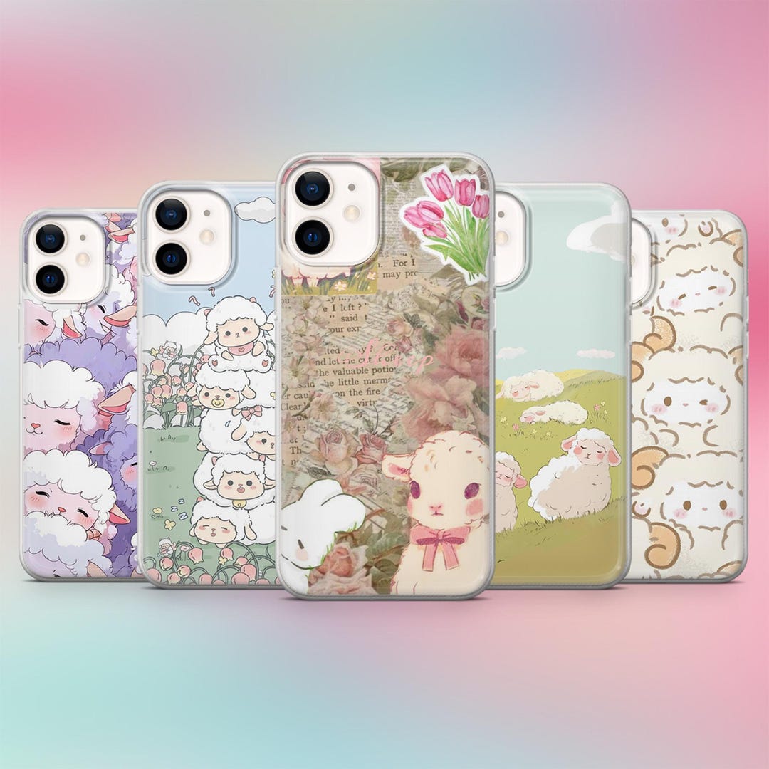 Sheep Case Sheep Phone Case Kawaii Sheep Cover for iPhone 17pro, 16, 15, 14, 13 ...
