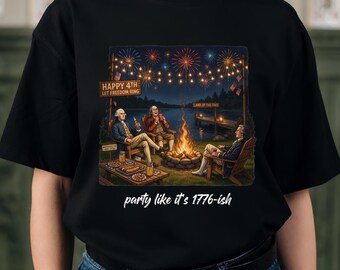 Party wie es ist 1776 Lustige Gründerväter PNG, Retro Sarkastisches 4. Juli Design, Patriotische Meme Grafik, Müllcontainer Feuer, Demonstration Png