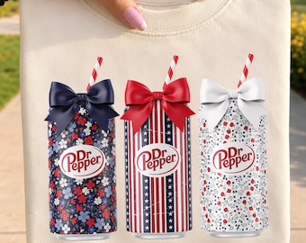 4. Juli Dr Pepper PNG, Alles, was ich brauche, ist Dr Pepper PNG, Sommer Kokette Bogen Soda Liebhaber Sublimation, Retro Girly USA Soft Drink Clipart