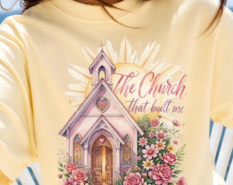 Haus das mich gebaut hat PNG, Kirche, trendiger Glaube Jesus Gott, Sublimation, digitaler Download