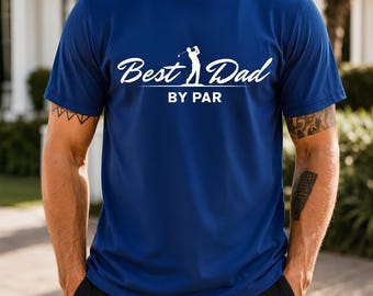 Bester Vater von Par PNG, Sublimationsdatei, Golf-Shirt-Grafik, lustiges Väter-Golferdesign