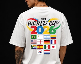 World Cup 2026 PNG digitaler Download für T-Shirts, Fußball Fußball Vektorgrafik-Design, trendige Sportbekleidung-Clipart-Bild
