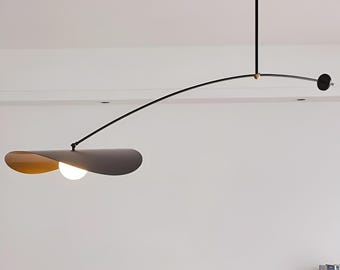 Modern Minimalist Pendant Light, Nordic Adjustable Ceiling Chandelier, Scandinavian Hanging Lamp for Dining Room Kitchen Island