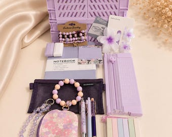 Stationery Bundle, Journal, Bracelets, Pens, Claw Clip, Coin Purse, Paper Trimmer