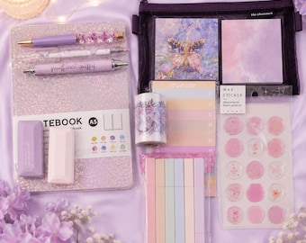 Journal Bundle Stationery Set | Notebook, Pens, Wax Stamp, Washi Tape, Stickers