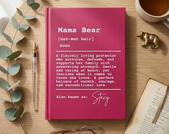 Diario personalizado para mamá, cuaderno personalizado para mamá, regalo para mamá, diario inspirador de tapa dura, diario de escritura estético