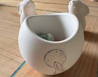 Cuencos y portavelas de cristal hechos a mano, varios colores. Por favor, especifique el color al realizar el pedido.