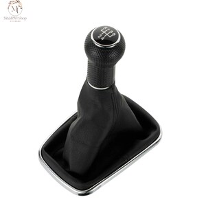 5 Speed Gear Shift Knob with Boot for VW Golf MK4 Jetta GTI (12mm)