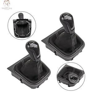 Kit de actualización de pomo de palanca de cambios manual y funda para palanca de cambios para Golf MK5 MK6 Jetta