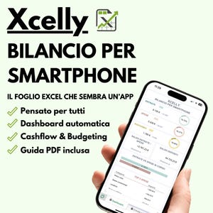 Xcelly Budget för smartphones | Familjebudget för smartphones | Personlig ekonomi | Excel-filer | Personlig budget för smartphones
