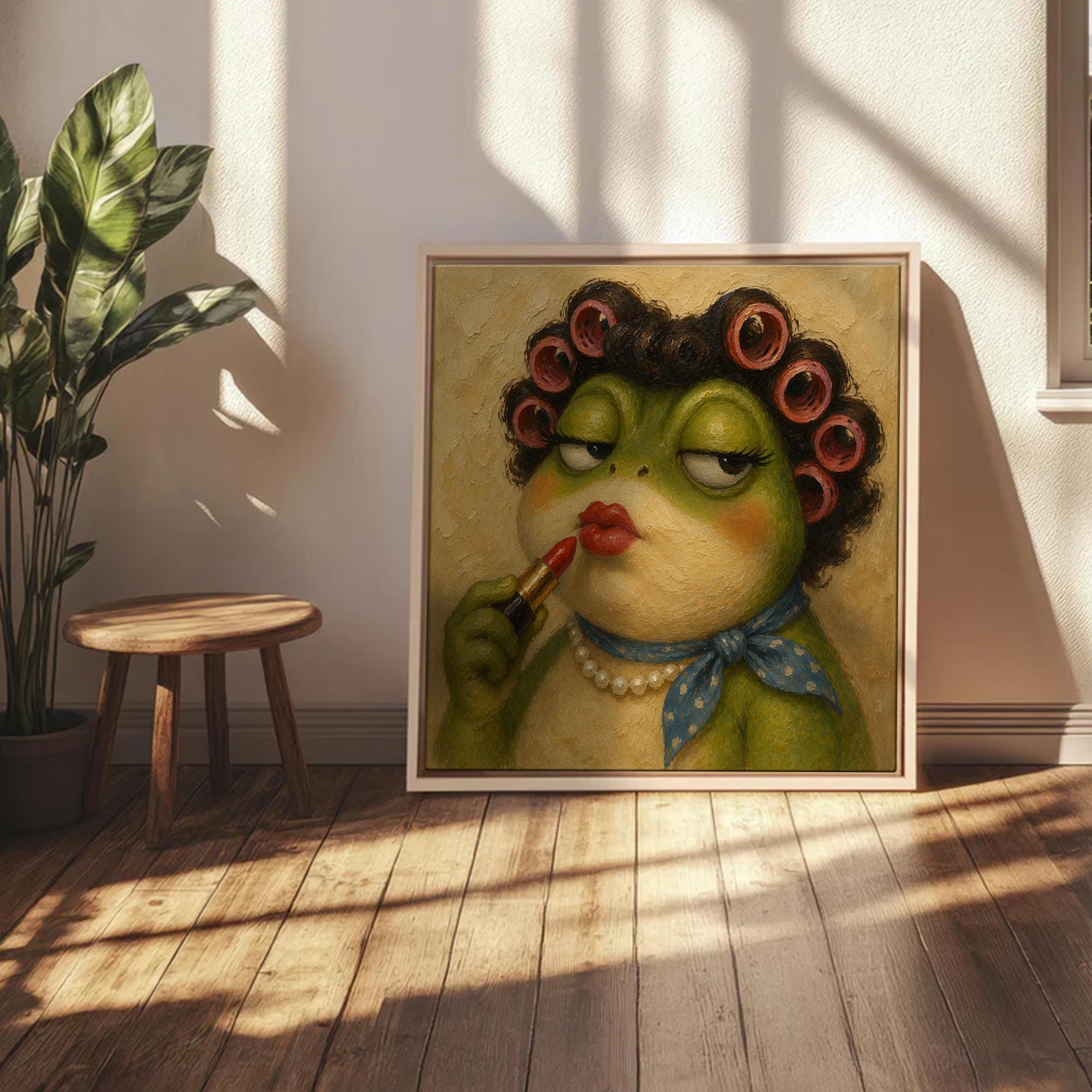 Frog With Lipstick - Etsy
