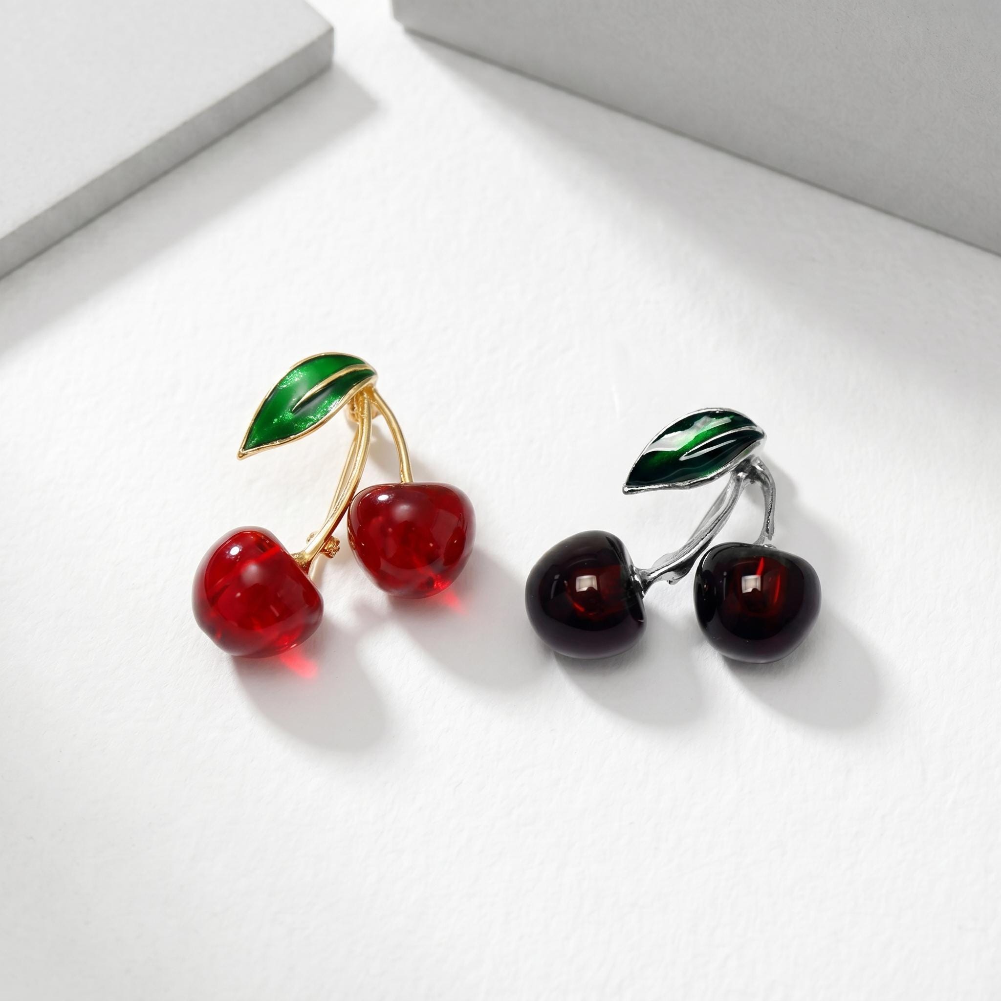 Cherry Brooch - Etsy
