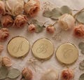 Personalized Compact Mirror, Custom Bridesmaid Gift, Engraved Gold Pocket Mirror for Wedding Party, Monogrammed Makeup Mirror, Gift for Her product logo