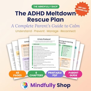 Reddingsplan voor ADHD-smeltdown Gids voor ouders Emotionele regulatie Crisis Toolkit voor kinderen