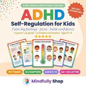 Cuaderno de ejercicios para niños con TDAH: Kit de herramientas para la autorregulación y el control emocional.