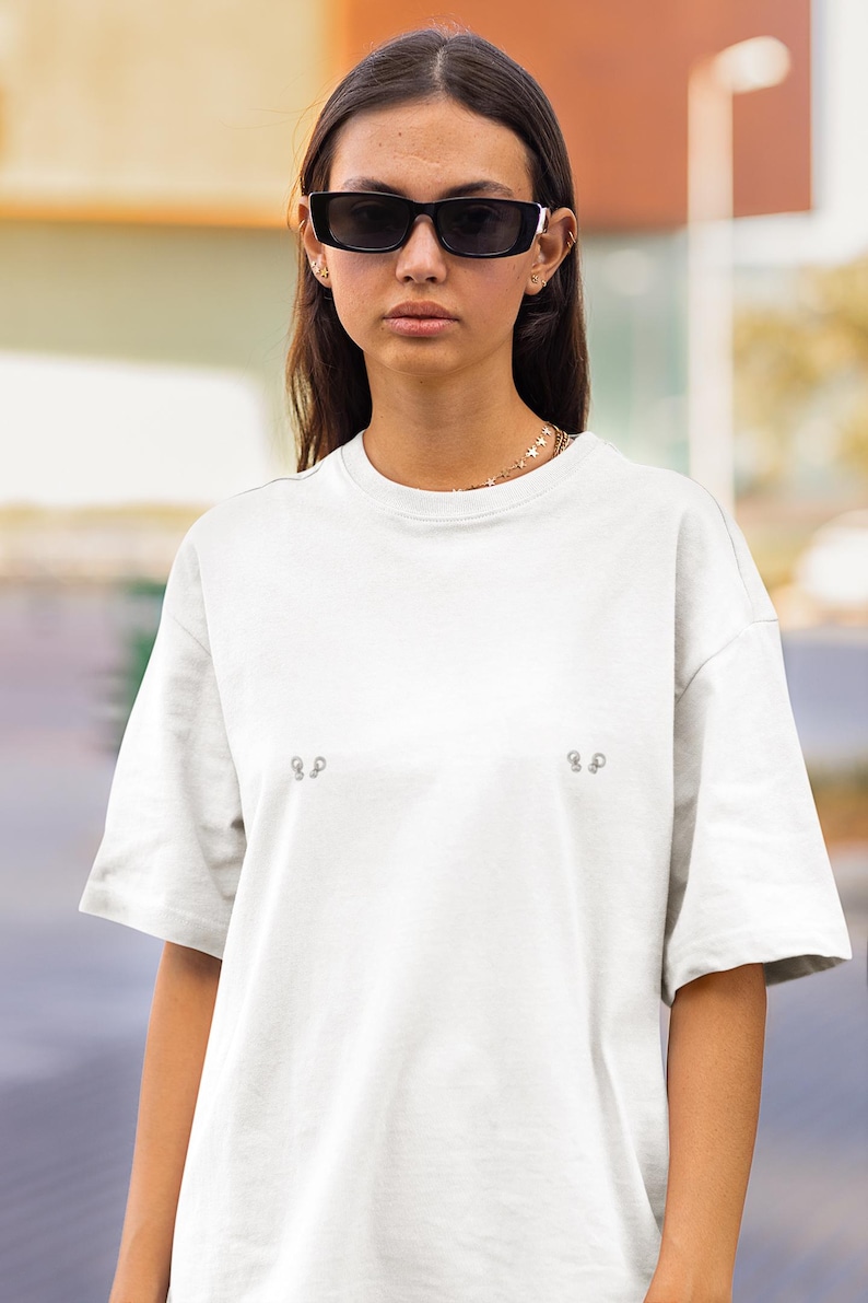 Minimal Piercing Print Tee | image 2