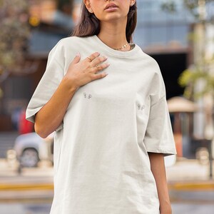 Minimal Piercing Print Tee | image 3