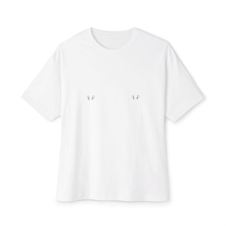 Minimal Piercing Print Tee | image 5