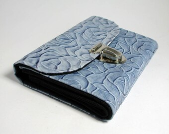 purse "blue rose"