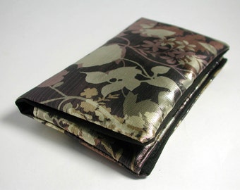 Tobacco pouch, Wallet, Mobile Phone pouch "shiny flowers"