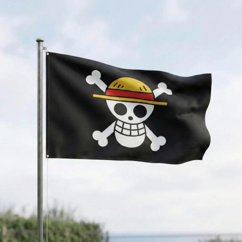 Bandiera dei pirati di Jolly Roger con Fissaggio Chiusura a uncino e asola Ricamata Toppa