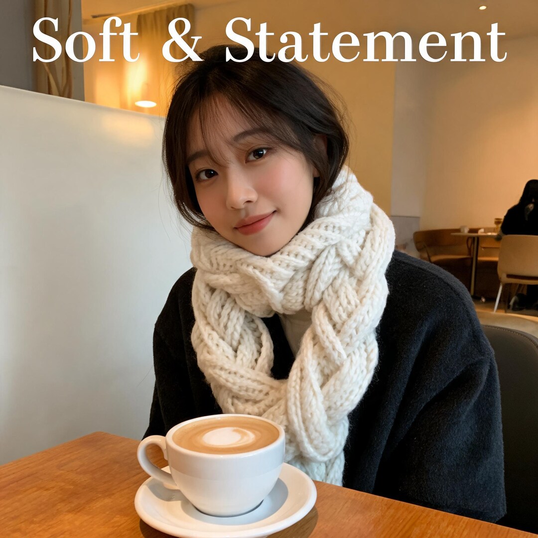 Infinity Scarf Crochet Pattern PDF, Braided Chunky Cowl Tutorial, Easy ...
